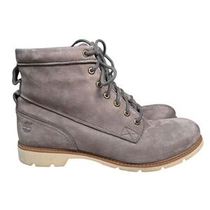 Timberland Courmayeur Valley Grey Nubuck Leather Ankle Boots Gorpcore Women's 10
